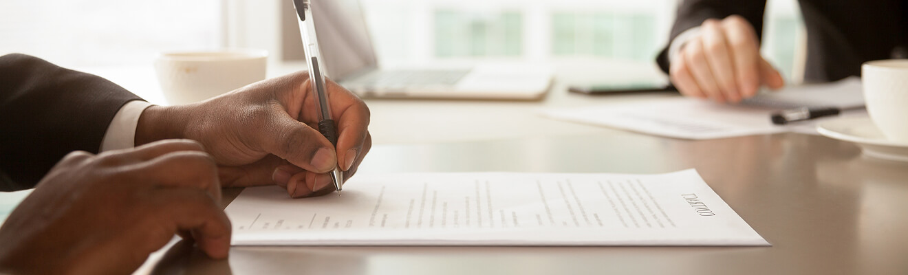 Signature contrat